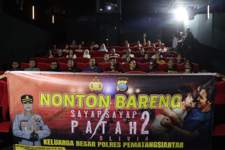 Sebagai Sarana Edukasi, Kapolres Pematang Siantar Gelar Nonton Bareng Film Sayah Sayap Patah 2