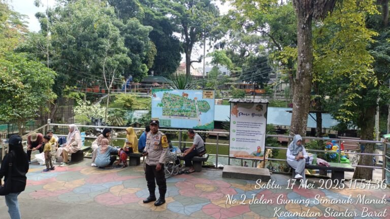 Antisipasi Aksi Premanisme di Tempat Objek Wisata, Bhabinkamtibmas Polsek Siantar Barat Patroli Dialogis