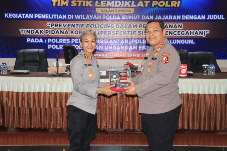 Polres Pematang Siantar Sambut Kunker Tim STIK Lemdiklat Polri