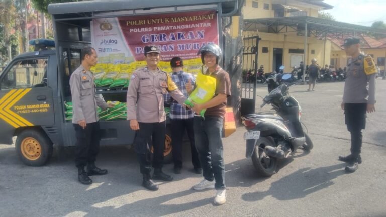 Gerakan Pangan Murah Polsek Siantar Utara Disambut Antusias Dari Masyarakat