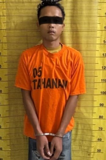 Saat Menunggu Pembeli Seorang Pemuda Ditangkap Polres Binjai