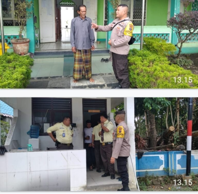 Berikan Rasa Aman Dan Nyaman Sholat Jumat, Polsek Siantar Selatan Patroli di Mesjid