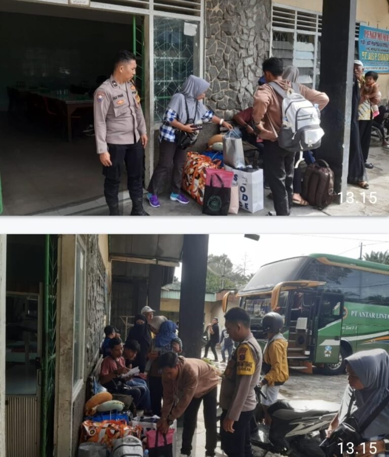 Polsek Siantar Utara Sampaikan Pesan Pesan Kamtibmas di Eks Terminal Sukadame Parluasan