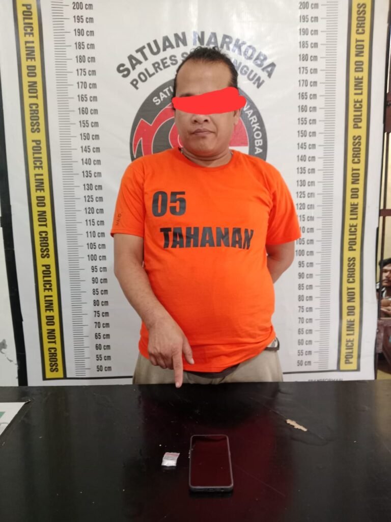 Sat Narkoba Polres Simalungun Tangkap Pengedar Sabu di Jalan Raya Seribu Dolok
