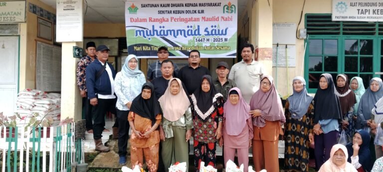 Kebun Dolok Ilir Gelar Maulid Nabi Muhammad SAW, Dan Bagikan 100 Paket Sembako