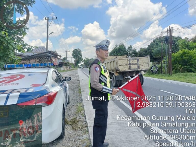 Sat Lantas Polres Simalungun Gelar Patroli Siang Hari, Cegah Balap Liar Dan Begal di Jalan Lintas