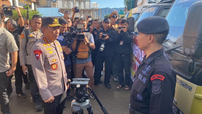 Sinergi Negara Untuk Masyarakat, Brimob Polda Sumut Amankan Peninjauan Presiden, Panglima TNI Dan Kapolri