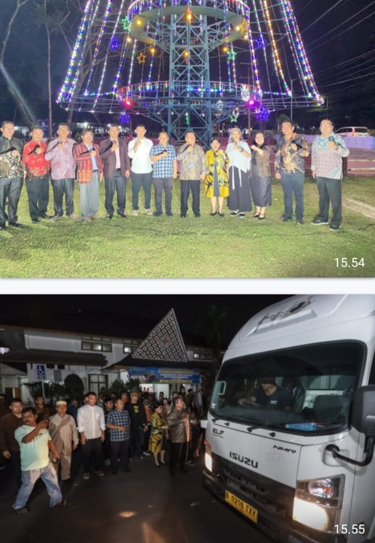 Kapolres Pematang Siantar Hadiri Penyalaan Pohon Terang di Jalan Gereja