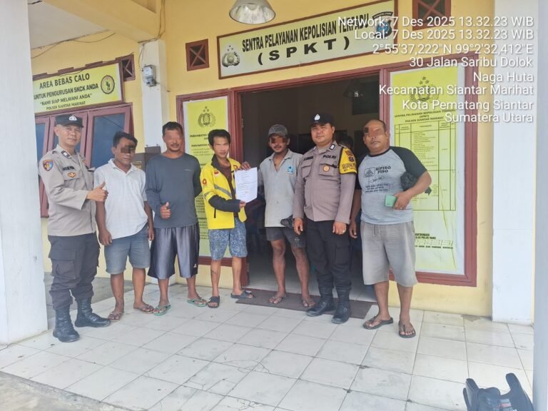 Polsek Siantar Marihat Selesaikan Dugaan Penganiayaan Dengan Problem Solving