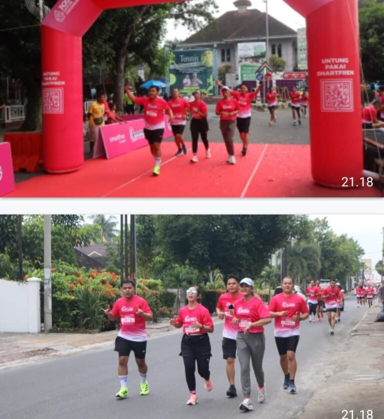 Kapolres Pematang Siantar Hadiri Fun Run Smartfren