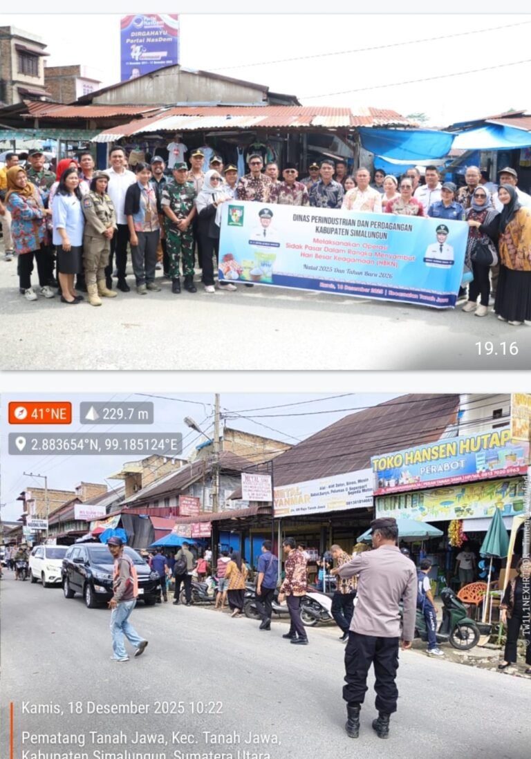 Kapolsek Tanah Jawa Dampingi Bupati Simalungun Sidak Harga Sembako Jelang Natal, Stok Aman Dan Harga Terkendali