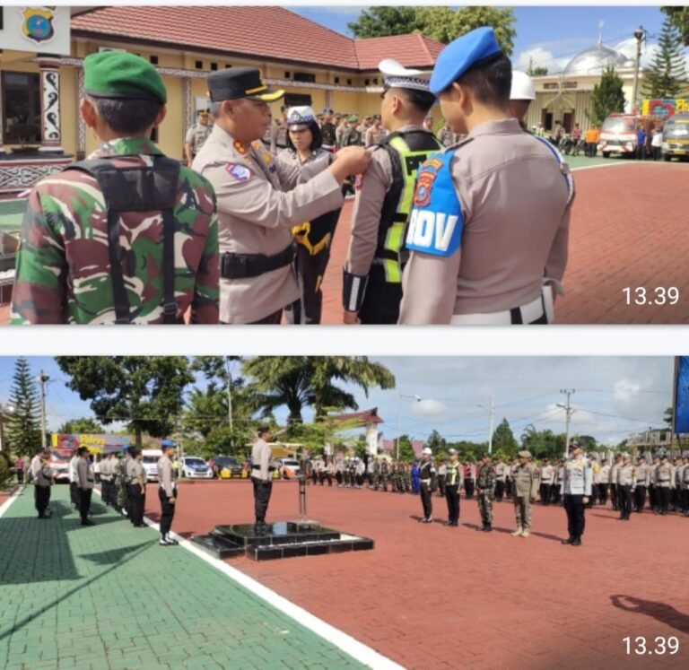 Polres Simalungun Gelar Apel Operasi Lilin Toba 2025, Siap Amankan Natal Dan Tahun Baru