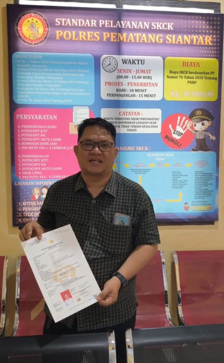 Polres Pematang Siantar Tindaklanjuti Laporan Masyarakat Keluhkan Pembayaran Melalui APP SKCK Online