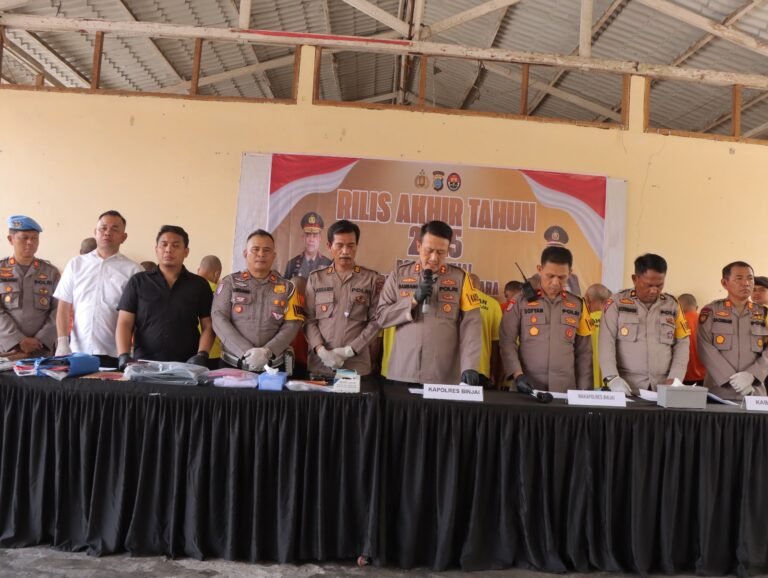 Polres Binjai Melaksanakan Rilis Akhir Tahun 2025