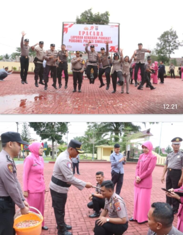 Kapolres Simalungun Pimpin Upacara Korps Raport, 49 Personel Dapat Pangkat Baru di Hari Kedua Tahun Baru