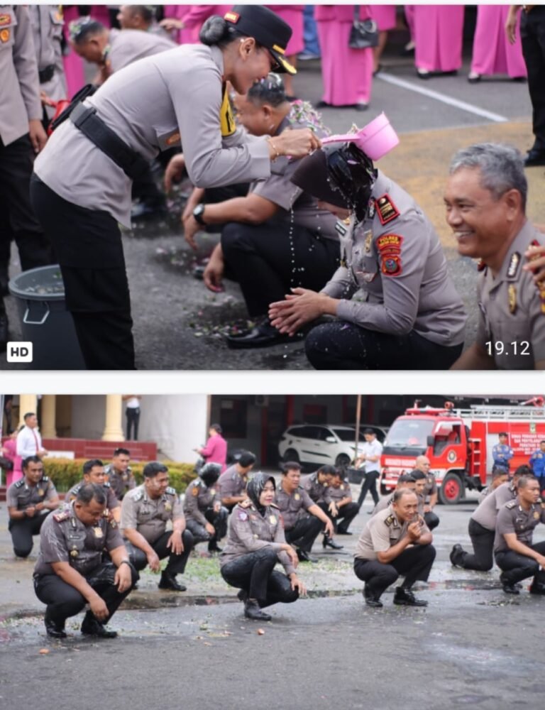 Kapolres Pematang Siantar Pimpin Korps Raport Kenaikan Pangkat 62 Personil