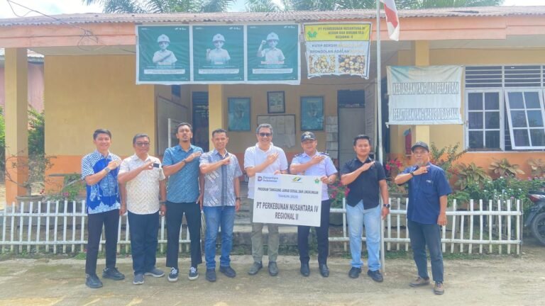 Melalui Program TJSL, PTPN IV Regional II Dukung Pembangunan Infrastruktur Masyarakat Simalungun