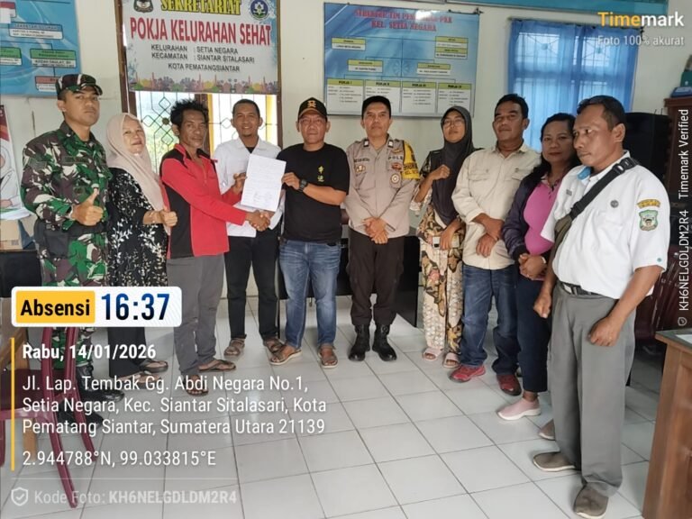 Polsek Siantar Martoba Selesaikan Keluhan Warga Dengan Problem Solving