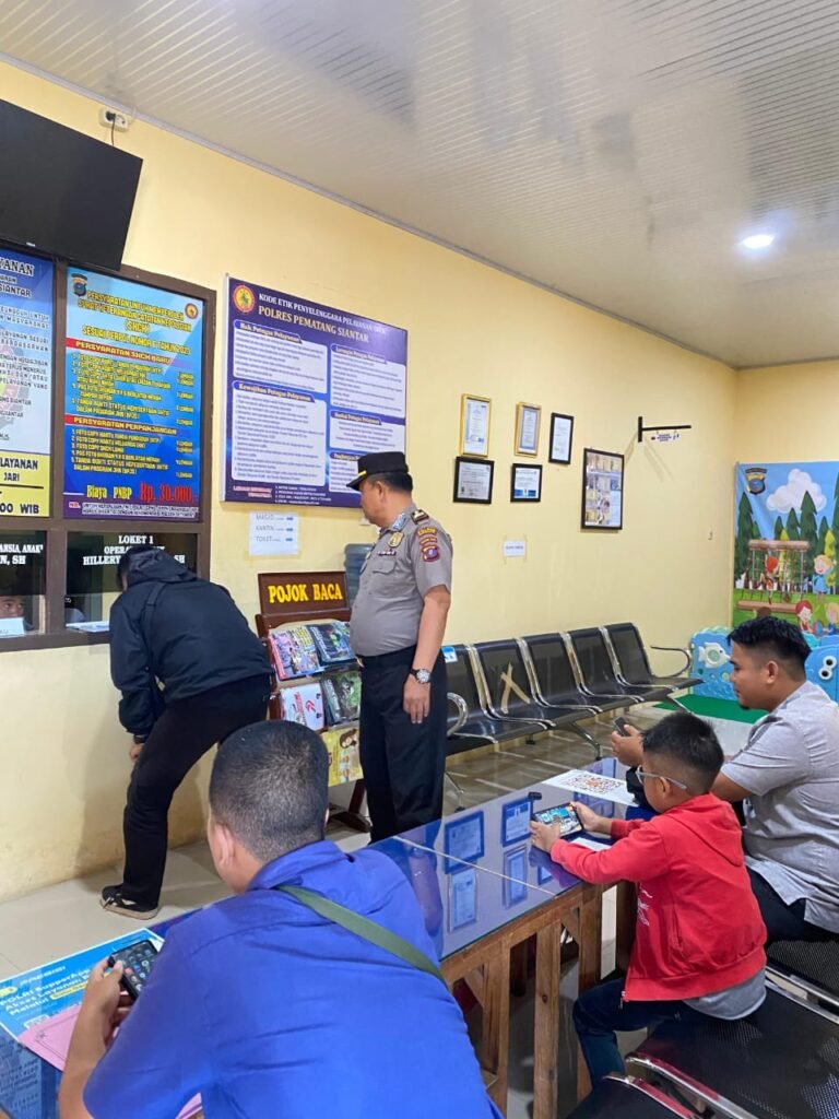 PS. Kasiwas Polres Pematang Siantar Laksanakan Pengecekan RTP Dan Pelayanan Publik