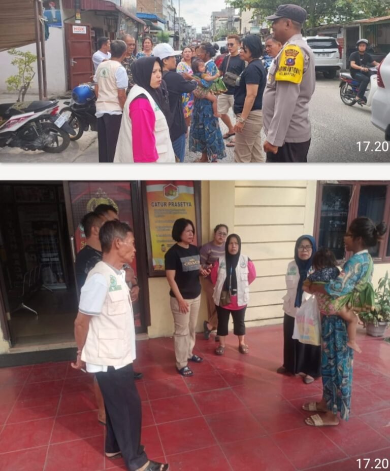 Kapolsek Siantar Utara Gagalkan Seorang Wanita Tinggalkan Anaknya Dan Pertemukan Dengan Keluarga