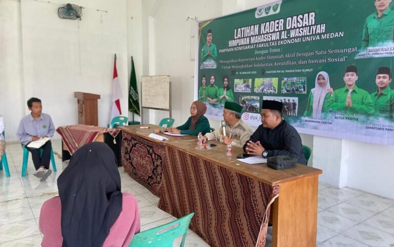 Isi Materi ke Al Washliyah an, Abdul Hafiz Harahap Kutip Pesan Ismail Banda di LKD HIMMAH FE UNIVA Medan