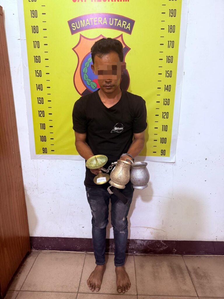 Polsek Siantar Utara Berhasil Tangkap Pelaku Pencurian di Gereja