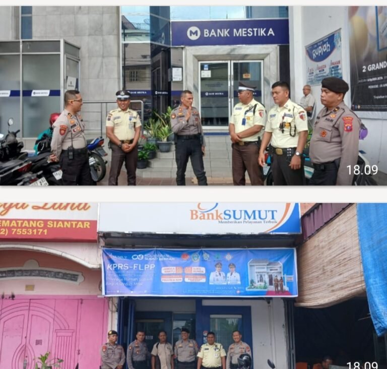 Kasat Samapta Polres Pematang Siantar Pengecekan Personil Pengamanan Objek Vital