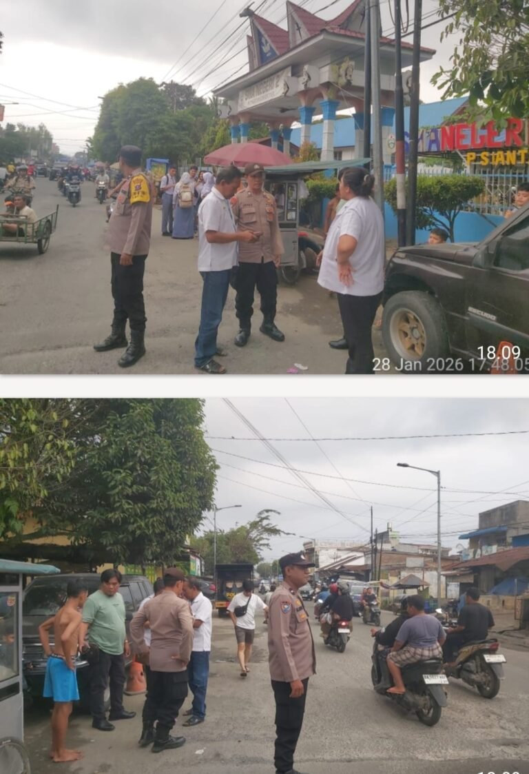 Respon Cepat, Polsek Siantar Utara Cek Dugaan Tawuran Pelajar SMA di Jalan Patuan Anggi