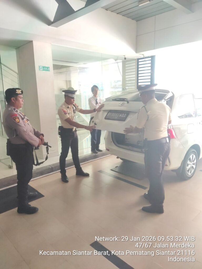 Ciptakan Kamtibmas Yang Kondusif, Samapta Polres Pematang Siantar Pengamanan Objek Vital