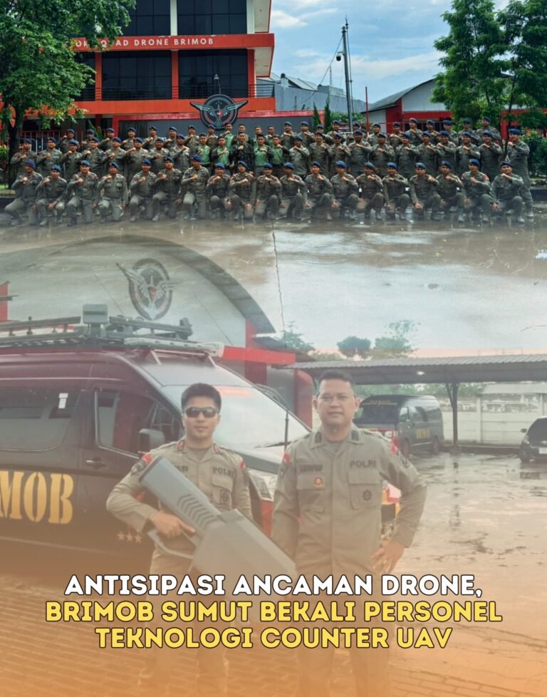 Antisipasi Ancaman Drone, Brimob Sumut Bekali Personel Teknologi Counter UAV