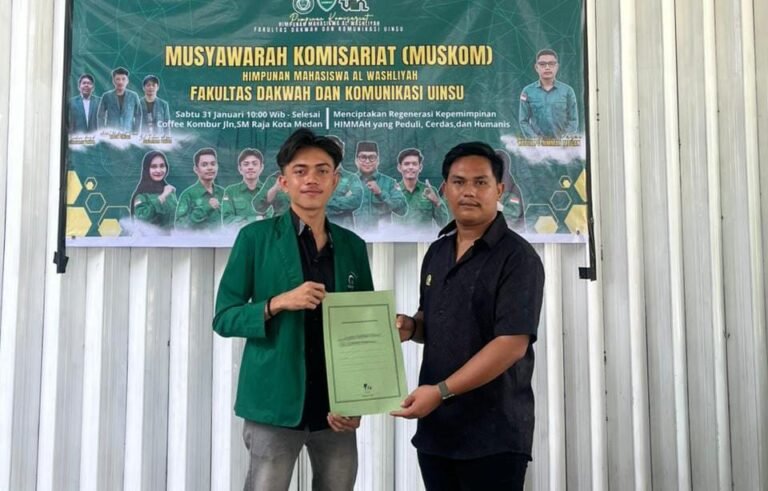 Bawa Visi – Misi Baru, HIMMAH FDK UINSU Medan Dipimpin Syahru Maulana Lubis Lewat Musyawarah