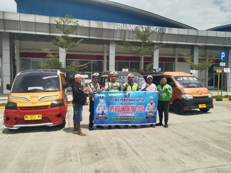 Ops Keselamatan Toba 2026, Polres Pematang Siantar Sosialiasi di Terminal Tanjung Pinggir