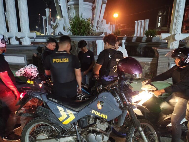 Timsus Dayok Mirah Polres Pematang Siantar Amankan Dua Sepeda Motor Knalpot Brong