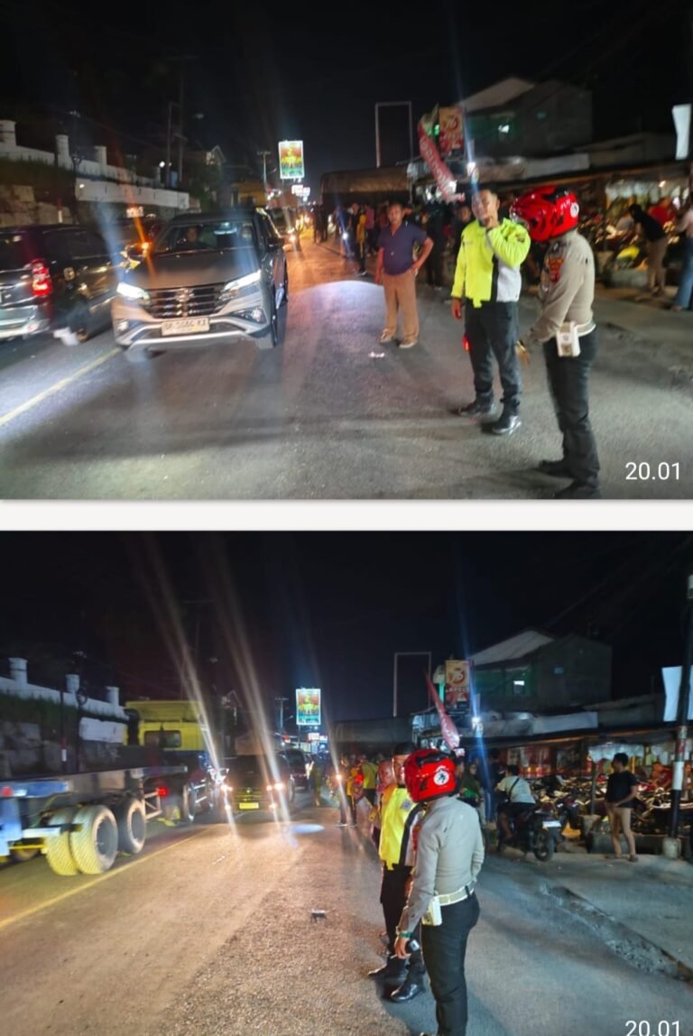 Sat Lantas Polres Pematang Siantar Gerak Cepat Urai Kemacetan di Simpang Sigagak