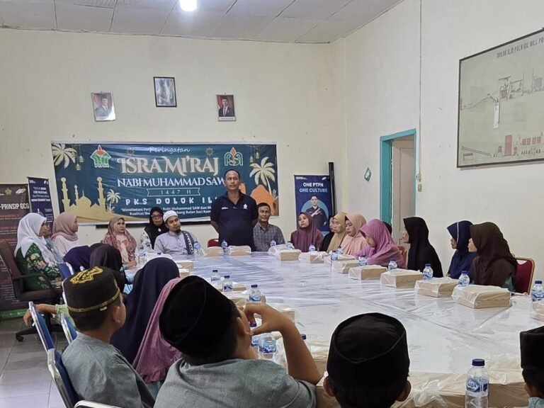 Gelar Isra Mi’raj, PKS Dolok Ilir Regional II Tekankan Etos Kerja dengan Tauladani Nabi Muhammad SAW