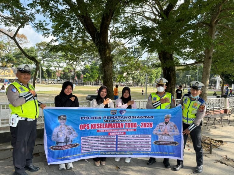 Ops Keselamatan Toba 2026, Sat Lantas Polres Pematang Sianțar Berikan Edukasi
