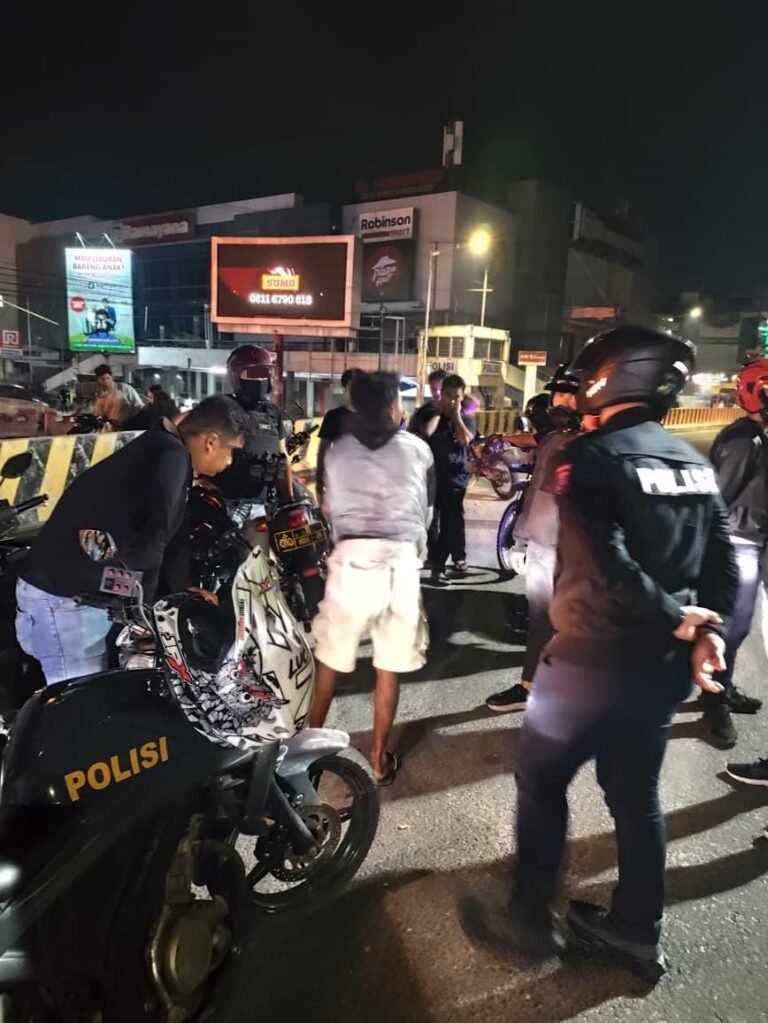 Timsus Dayok Mirah Polres Pematang Siantar Amankan Lima Sepeda motor Knalpot Brong