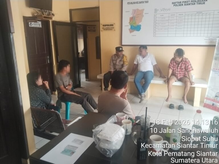 Polsek Siantar Timur Respon cepat Selesaikan Masalah Warganya di Gang Udang Dengan Mediasi