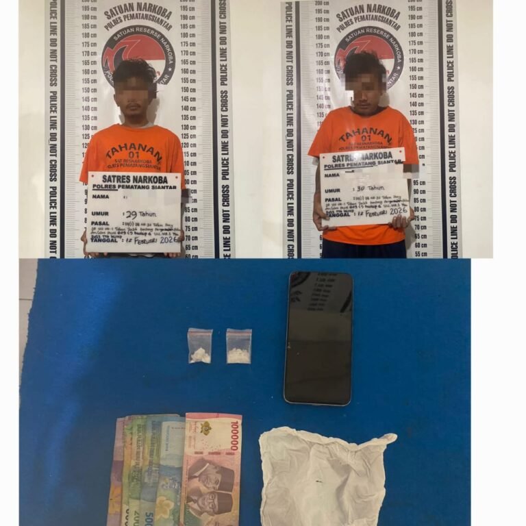 Sat Res Narkoba Polres Pematang Siantar Ringkus Pemilik Sabu 2,01 Gram di Jalan Singosari