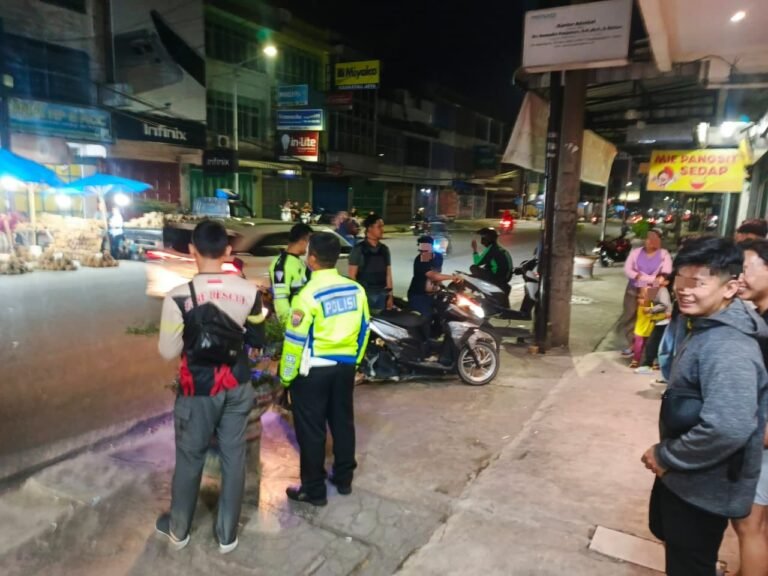 Jaga Ketertiban di Malam Hari, Polres Pematang Siantar Amankan Delapan Sepeda Motor Knalpot Brong