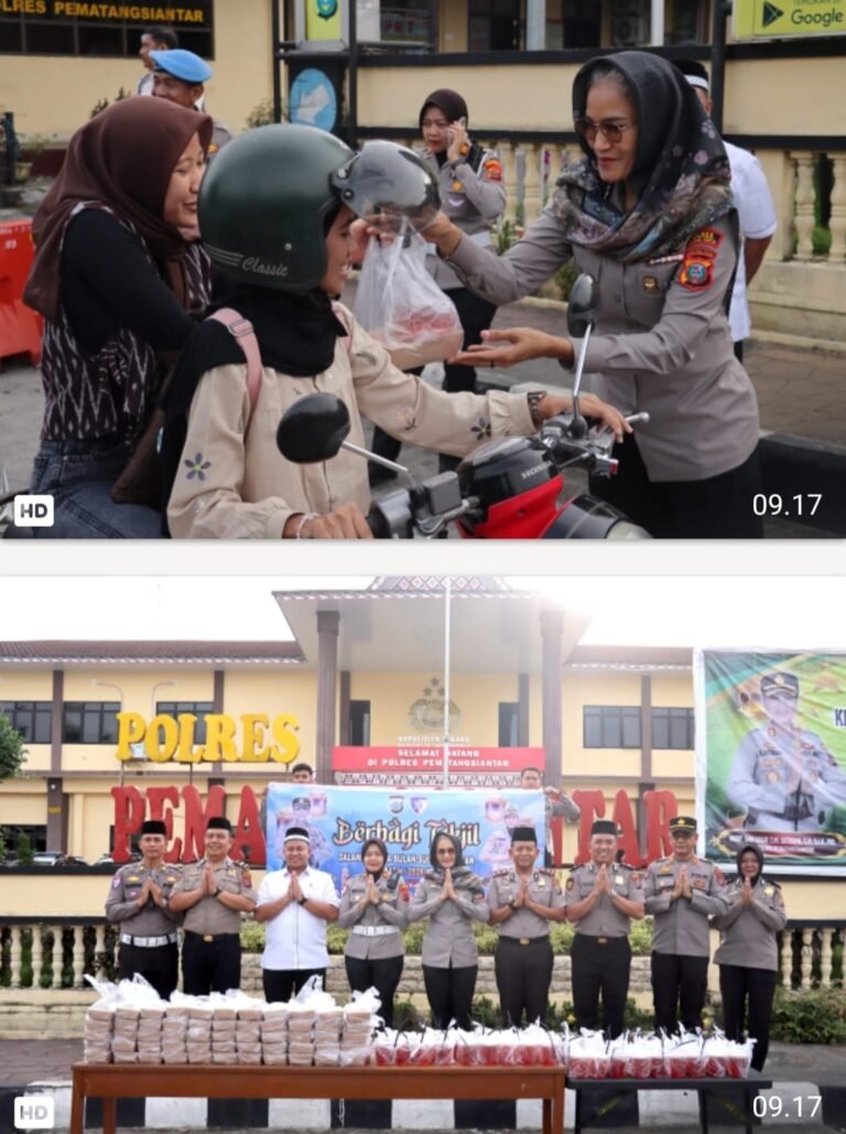 Bulan Penuh Berkah, Kapolres Pematang Siantar Berbagi Takjil Kepada Masyarakat