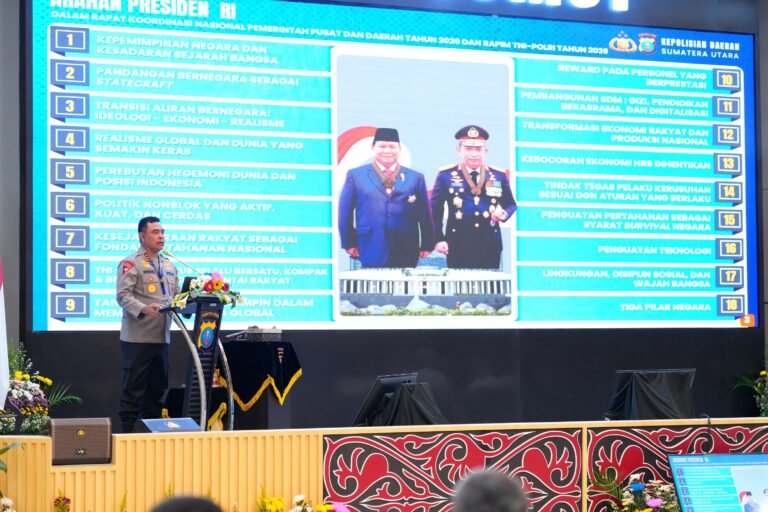 RAPIM 2026, Polda Sumut Tegaskan Komitmen Dukung Program Kerja Pemerintah Dan Stabilitas Kamtibmas