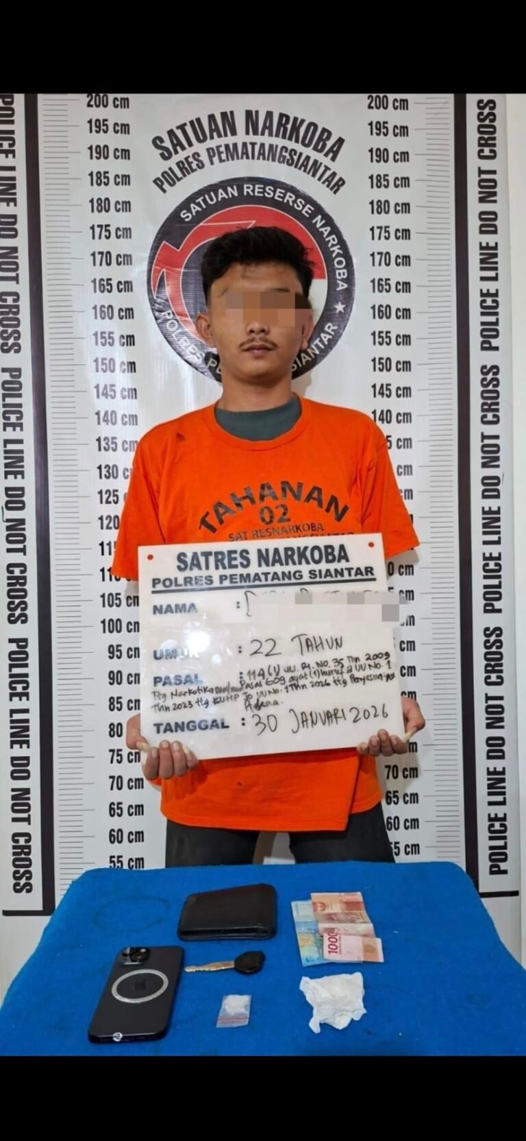 Sat Res Narkoba Polres Pematang Siantar Tangkap DP Miliki Sabu 1,31 Gram
