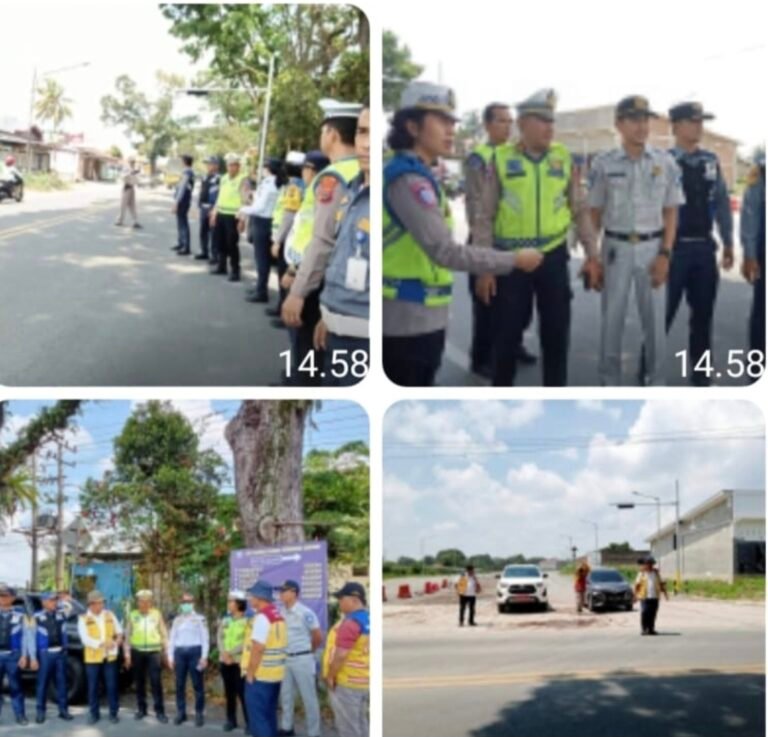 Sat Lantas Polres Pematang Siantar Dampingi Dir Lantas Polda Sumut Survey Kondisi Prasarana Dan Jalan Jalur Mudik