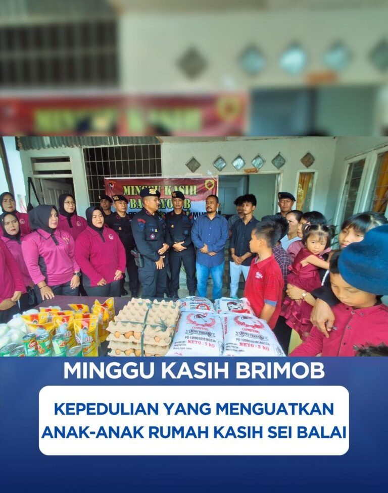 Minggu Kasih Brimob, Kepedulian Yang Menguatkan Anak-Anak Rumah Kasih Sei Balai