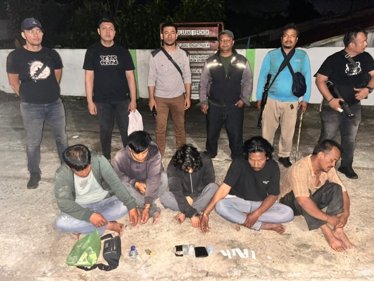 Berawal Dari Dumas ke Dirnarkoba Polda Sumut, Polres Simalungun Gerak Cepat Grebek Komplotan Narkoba, 5 Pelaku Diringkus
