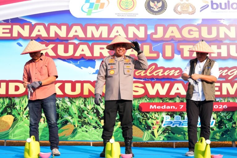 Penanaman Jagung Serentak Kwartal 1 Tahun 2026 Polda Sumut, Dukung Ketahanan Pangan Nasional