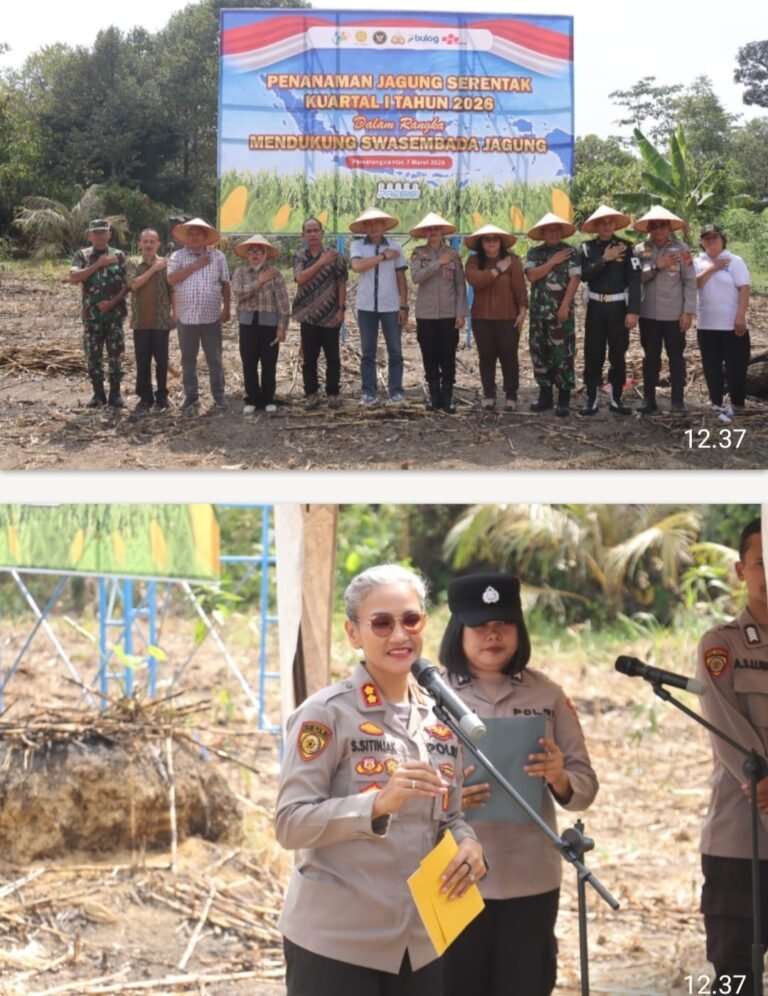 Kapolres Polres Pematang Siantar Bersama Forkopimda Tanam Jagung Serentak Kuartal 1 Tahun 2026