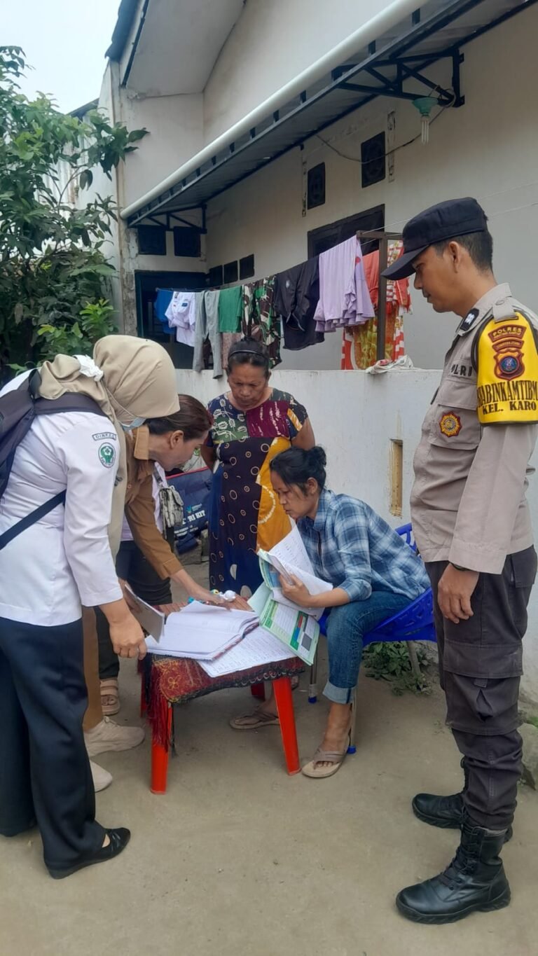 Bhabinkamtibmas Polsek Siantar Selatan Hadiri Posyandu 4 Kelurahan Karo