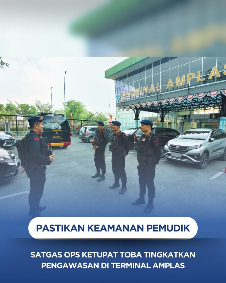 Pastikan Keamanan Pemudik, Satgas Ops Ketupat Toba Tingkatkan Pengawasan di Terminal Amplas